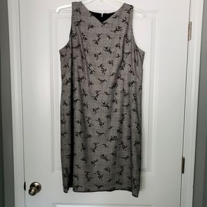 Ann Taylor Dress Size 16 Black and White